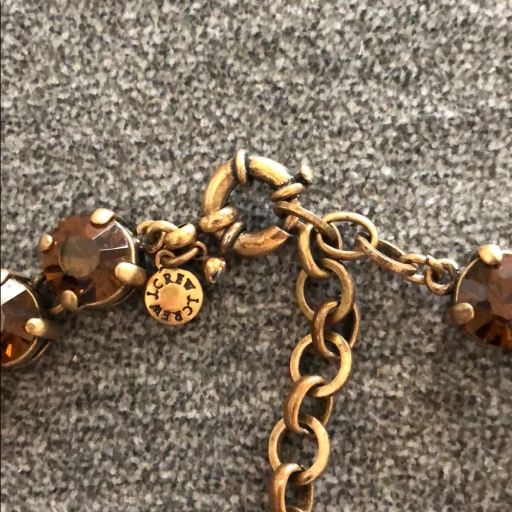 J Crew Mint Crystal Fall Statement Necklace - image 4